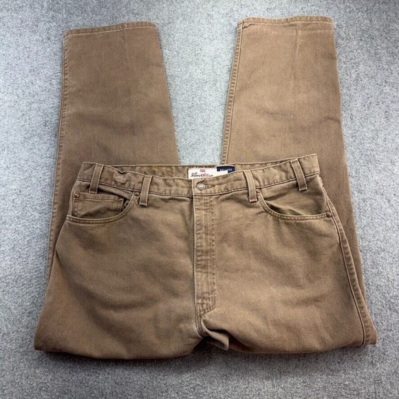 Levi's 540 Orange Tab Jeans 36x29 Tan Relaxed Fit Made in USA Men's Vintage 90's - Picture 1 of 14